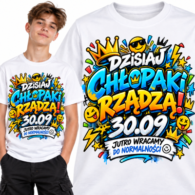 KOSZULKA DZIEŃ CHŁOPAKA chłopaki rządzą